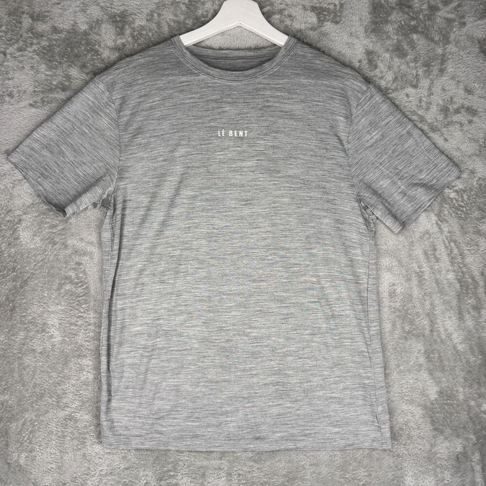 Le Bent Shirt Mens Medium Wool Blend Baselayer Ultralight 160 Gm2 Heathered Gray